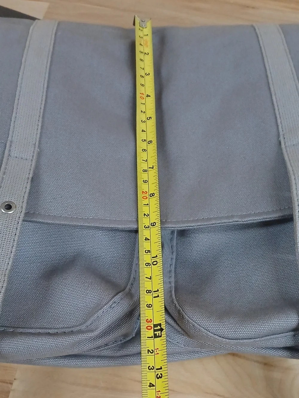 Marimekko Slate Blue Gray Canvas Messenger Bag